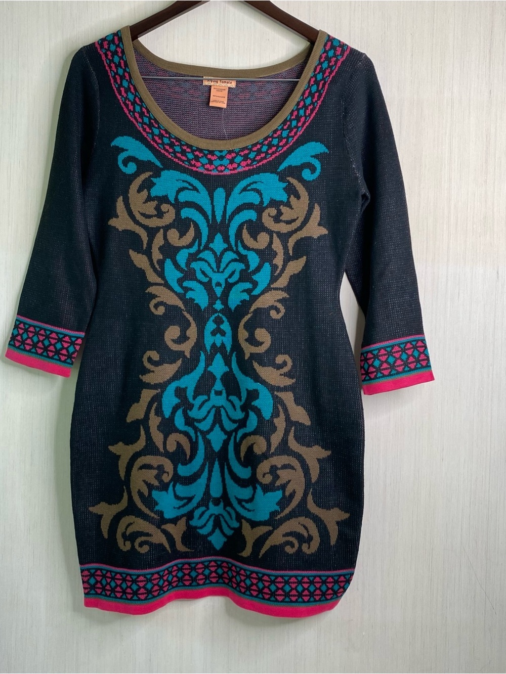 NWT Women’s Flying Tomato Multicolor Sweater Dress Medium